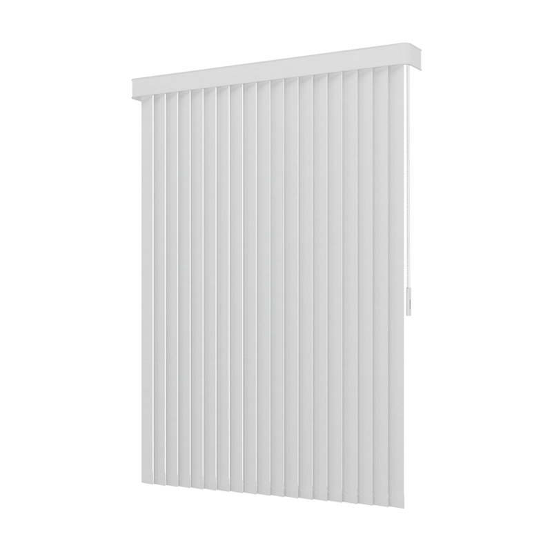 Persiana Vertical Em Tecido Blackout Com Bando Crisdan Largura 2,50 X 1,70 Altura Branco