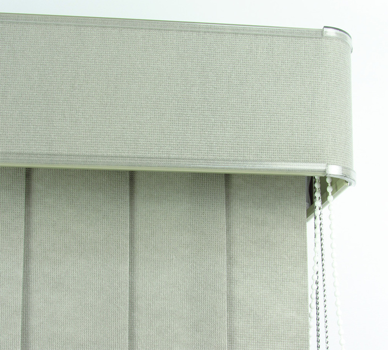 Persiana Vertical Em Tecido Blackout Com Bando Crisdan Largura 2,70 X 1,70 Altura Cinza