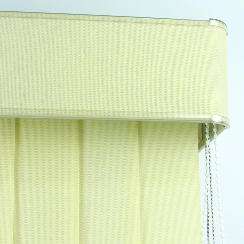 Persiana Vertical Em Tecido Blackout Com Bando Crisdan Largura 2,70 X 1,70 Altura Creme