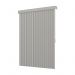 Persiana Vertical Em Tecido Blackout Crisdan Largura 1,00 X 1,40 Altura Cinza