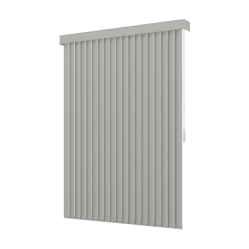 Persiana Vertical Em Tecido Blackout Crisdan Largura 1,00 X 1,40 Altura Cinza