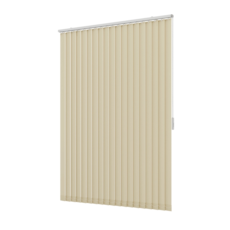Persiana Vertical Em Tecido Blackout Crisdan Largura 1,70 X 1,40 Altura Creme
