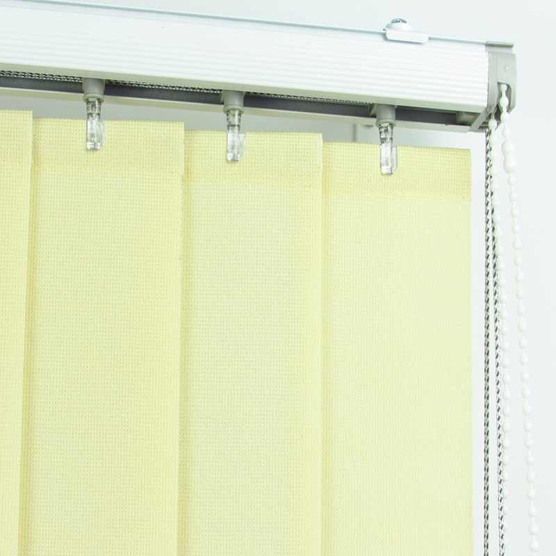 Persiana Vertical Em Tecido Blackout Crisdan Largura 1,70 X 1,40 Altura Creme