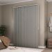 Persiana Vertical Em Tecido Blackout Crisdan Largura 1,80 X 1,30 Altura Cinza