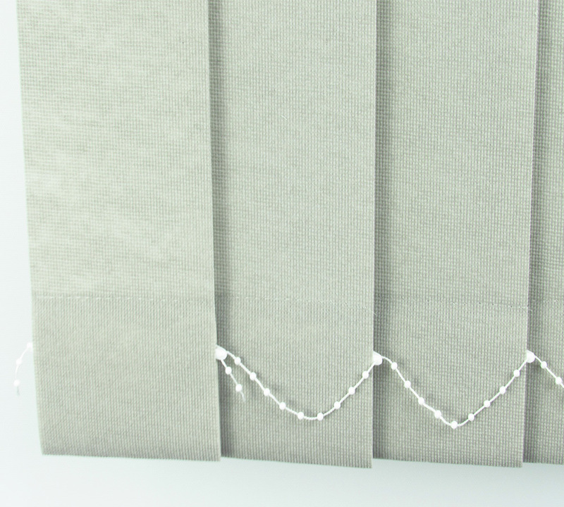 Persiana Vertical Em Tecido Blackout Crisdan Largura 1,80 X 1,30 Altura Cinza