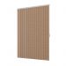 Persiana Vertical Em Tecido Blackout Crisdan Largura 1,80 X 1,50 Altura Bege Mescla