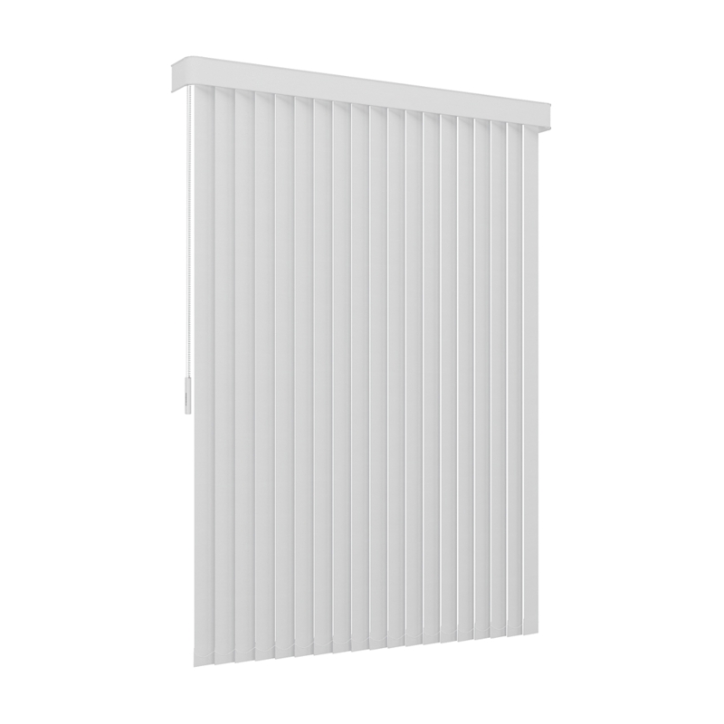 Persiana Vertical Em Tecido Com Bando Crisdan Largura 1,20 X 2,20 Altura Branco