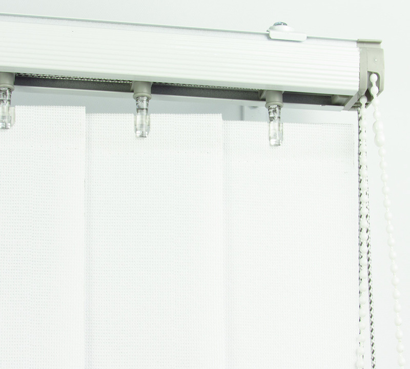 Persiana Vertical Em Tecido Crisdan Largura 1,70 X 1,40 Altura Branco
