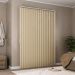 Persiana Vertical Em Tecido Crisdan Largura 1,80 X 2,20 Altura Creme