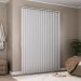Persiana Vertical Em Tecido Crisdan Largura 1,90 X 1,90 Altura Branco