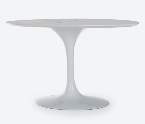 Base de Mesa de Jantar Saarinen Oval Para Tampo de 160x90 até 244x122 cm Branca
