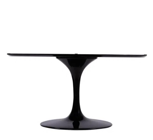 Base de Mesa de Jantar Saarinen Oval Para Tampo de 160x90 até 244x122 cm Preto