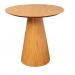 Mesa Lateral Cone Redonda 51 cm Laminada em Madeira Freijó