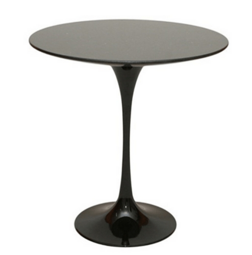 Mesa Lateral Tulipa Saarinen Redonda 41 cm Laqueada