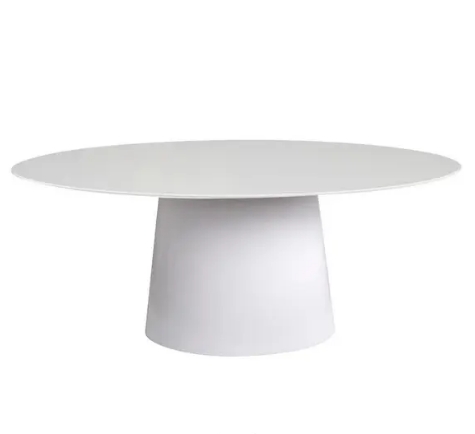 Mesa de Jantar Cone Oval 120X80 cm Laqueada