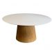 Mesa de Jantar Cone Oval 137x90 cm Base Laminada em Madeira Freijó