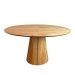 Mesa de Jantar Cone Oval 160x90 cm Tampo Cinamomo Base Cinamomo