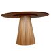 Mesa de Jantar Cone Oval 160x90 cm Tampo Cinamomo Base Cinamomo