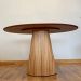Mesa de Jantar Cone Oval 160x90 cm Tampo Cinamomo Base Cinamomo