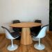 Mesa de Jantar Cone Oval 160x90 cm Tampo Cinamomo Base Cinamomo