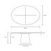 Mesa de Jantar Cone Oval 198x122 cm Tampo Madeira Freijó Base Madeira Freijó