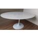Mesa de Jantar Saarinen Oval 120x80 cm Mármore Branco Extra