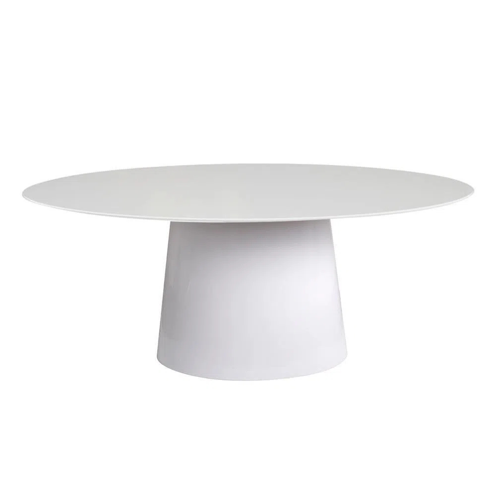 Mesa de Jantar Tulipa Saarinen Oval 244x137 cm Laqueada
