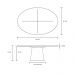 Mesa de Jantar Tulipa Saarinen Oval 244x137 cm Laqueada