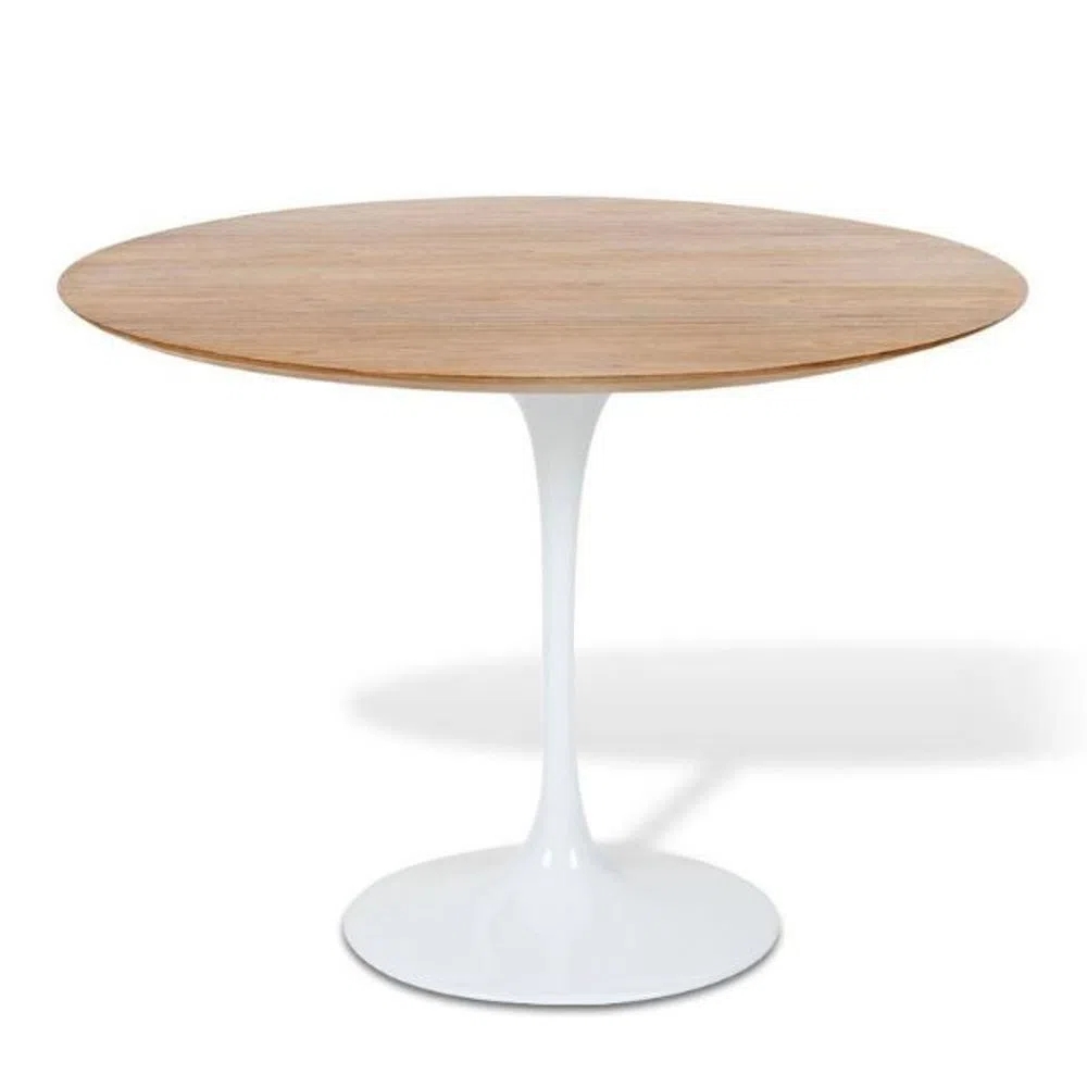 Mesa de Jantar Tulipa Saarinen Redonda 140 cm - Freijó