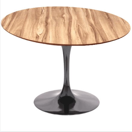 Mesa de Jantar Tulipa Saarinen Redonda 160 cm - Nogueira