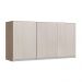 Armário Aéreo Karen 119cm 3 Portas Malbec/Avelã - SSX Multicoisas