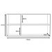 Armário Aéreo Karen 119cm 3 Portas Malbec/Avelã - SSX Multicoisas