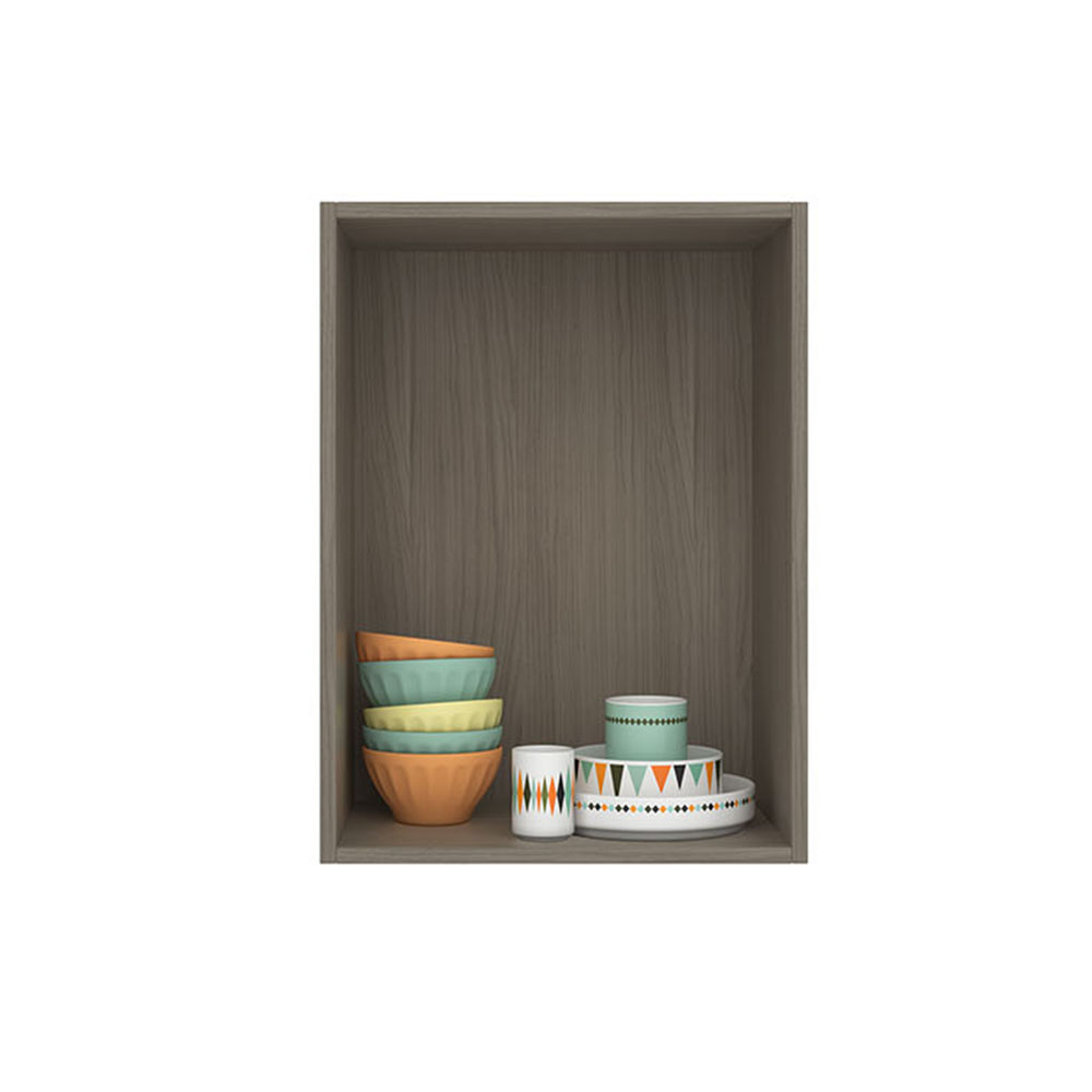 Armário Aéreo Karen 45cm 1 Porta Malbec/Avelã - SSX Multicoisas