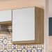 Armário Aéreo Karen 45cm 1 Porta Nature/Off White - SSX Multicoisas