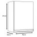 Armário Aéreo Karen 45cm 1 Porta Nature/Off White - SSX Multicoisas