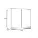 Armário Aéreo Karen 70cm 2 Portas Nature/Off White - SSX Multicoisas