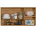Armario Aereo 2 Portas 119cm 1950 Nature Preto Fosco PLLA
