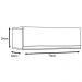 Armario Aereo Basculante 70 cm 1400 Malbec Avela PLLA