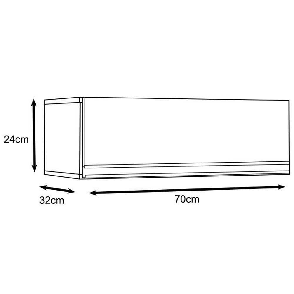 Armario Aereo Basculante 70 cm 1400 Malbec Avela PLLA