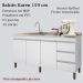 Balcão Pia 6200 Sem Tampo 159 Cm 3 Pt 3 Gv Branco PLLA