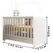 Berço Mini Cama 2 em 1 Com Rodizios 3200 Branco PLLA