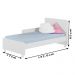 Berço Mini Cama 2 em 1 Com Rodizios 3200 Branco PLLA