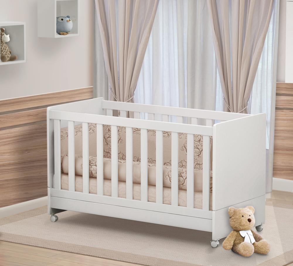 Berço Mini Cama Branco Encanto Kasa Sofá