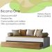 Bicama Solteiro Flex 3800 Branco Nature PLLA