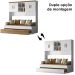 Bicama com Ponte 4 Portas Flex 3842 Branco Nature PLLA
