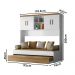 Bicama com Ponte 4 Portas Flex 3842 Branco Nature PLLA