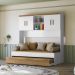 Bicama com Ponte 4 Portas Flex 3842 Branco Nature PLLA