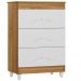 Comoda 3 Gavetas 93cm 4100 Nature Branco PLLA