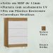 Comoda 3 Gavetas 93cm 4100 Nature Branco PLLA