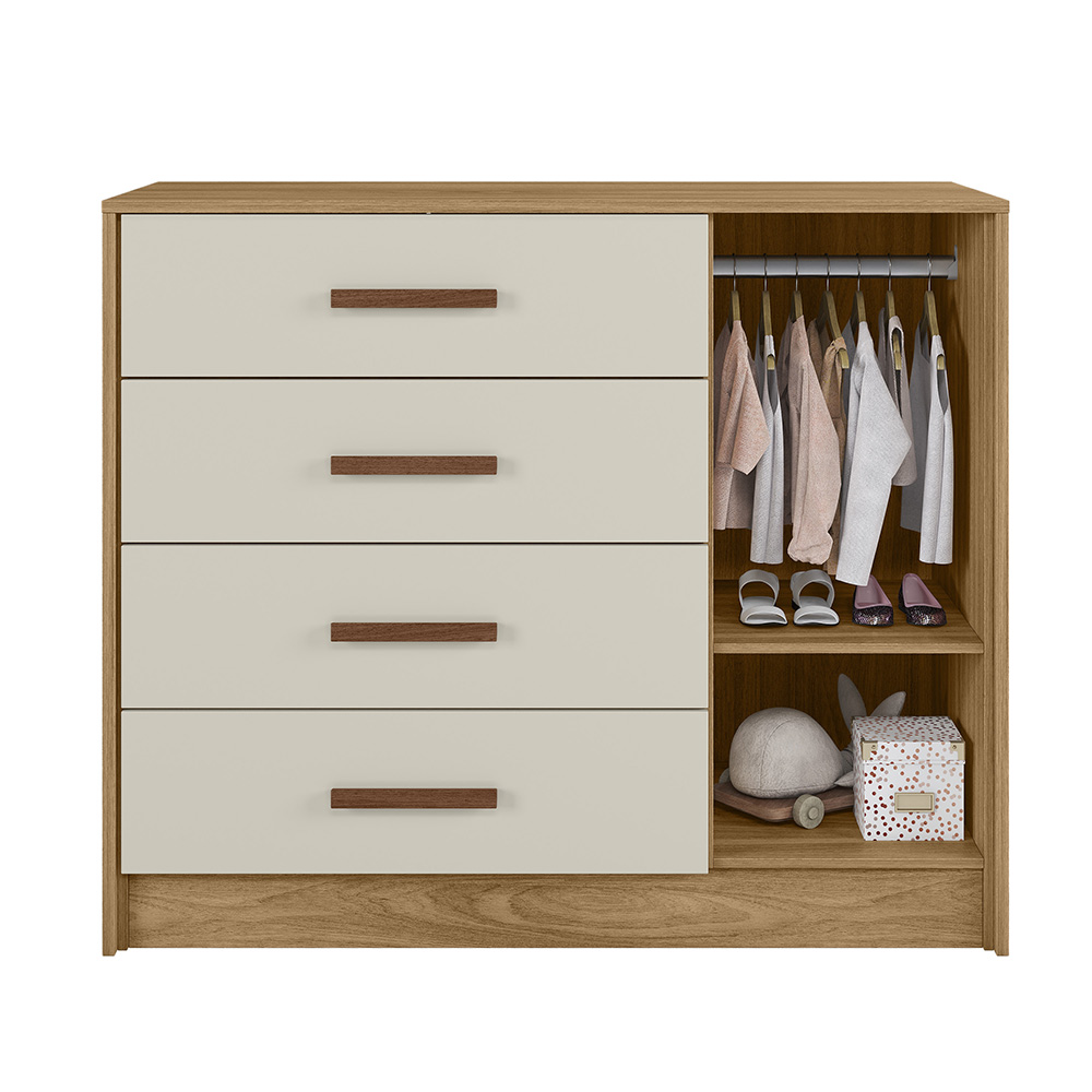 Comoda Perola 1P 4G Nature Off White PLLA